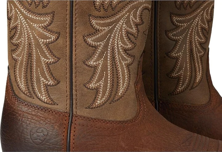 Ariat Hustler Cowboy Boots Earth : 9 W, Leather - Image 7
