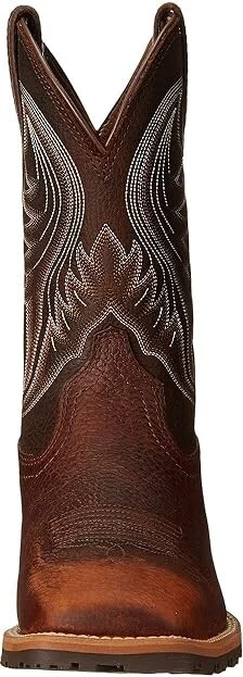 Ariat Hybrid Rancher Cowboy Boots Brown Oiled Rowdy : 9 D - Medium, Leather - Image 6