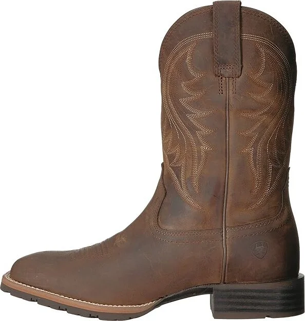 Ariat Hybrid Rancher Cowboy Boots Distressed Brown : 8 D - Medium - Image 7