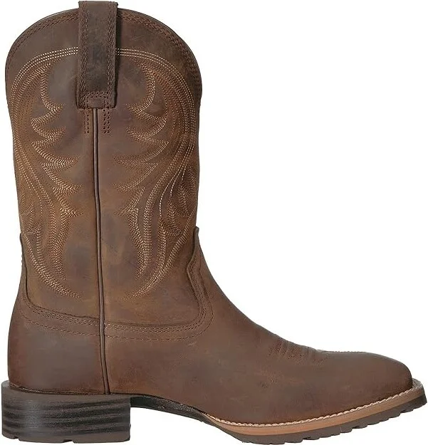Ariat Hybrid Rancher Cowboy Boots Distressed Brown : 8 D - Medium - Image 8