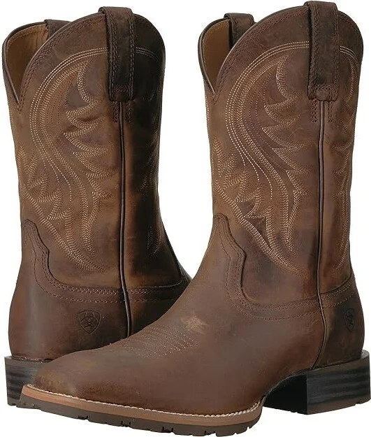 Ariat Hybrid Rancher Cowboy Boots Distressed Brown : 8 D - Medium