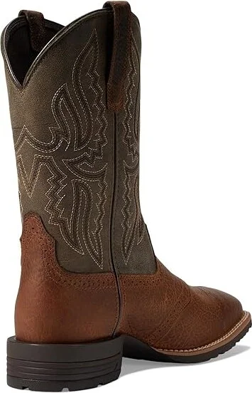 Ariat Hybrid Ranchway Western Boot Men's Shoes Earth : 7 D - Medium, Leather - Image 4