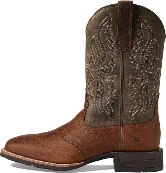 Ariat Hybrid Ranchway Western Boot Men's Shoes Earth : 7 D - Medium, Leather - Image 5