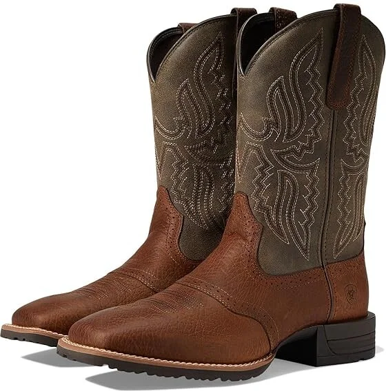 Ariat Hybrid Ranchway Western Boot Men's Shoes Earth : 7 D - Medium, Leather