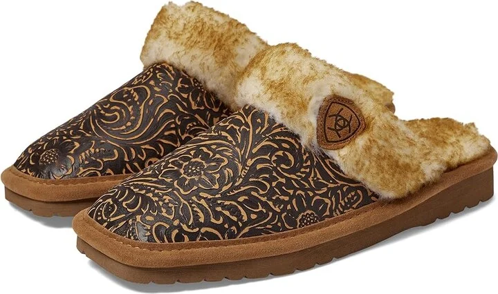 Ariat Jackie Exotic-Embossed Tooling Women's Shoes Brown : 6 B - Medium, Leather