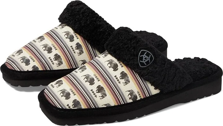 Ariat Jackie Square Toe-Exotic Women's Shoes Buffalo Print : 6 B - Medium, Leather
