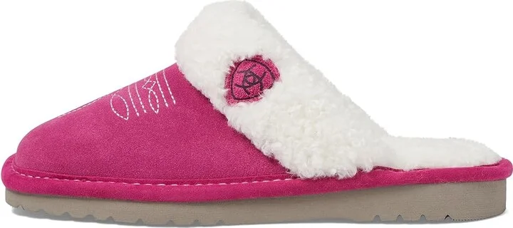 Ariat Jackie Square Toe Women's Shoes Very Berry Pink : 7 B - Medium, Leather/Shearling - Image 5