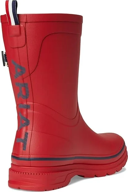Ariat Kelmarsh Mid Rubber Boots Women's Boots Team Red : 7.5 B - Medium, Synthetic - Image 4
