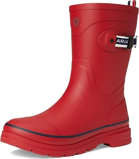 Ariat Kelmarsh Mid Rubber Boots Women's Boots Team Red : 7.5 B - Medium, Synthetic - Image 5