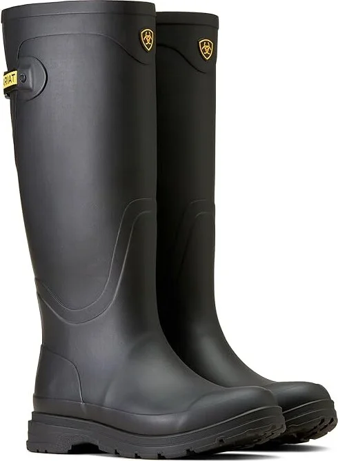 Ariat Kelmarsh Rubber Boots Women's Boots Black : 5.5 B - Medium, Synthetic