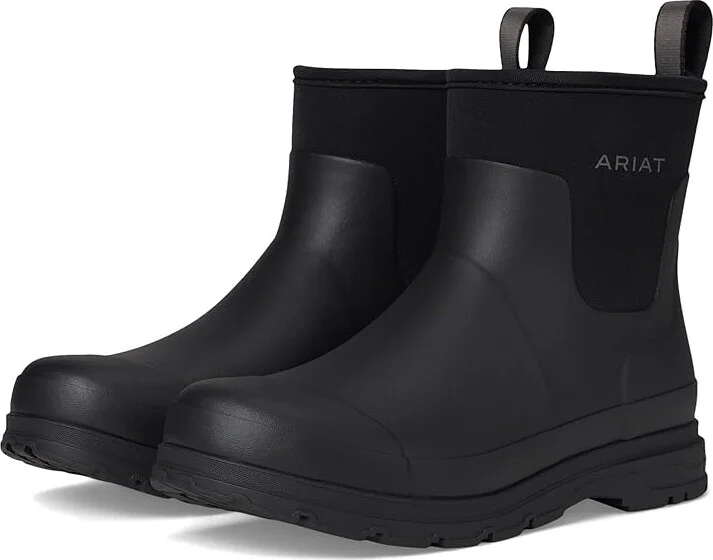 Ariat Kelmarsh Shortie Rubber Boots Men's Rain Boots Black : 8.5 M