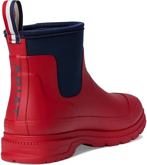 Ariat Kelmarsh Shortie Rubber Boots Women's Boots Team Red : 6.5 B - Medium - Image 4