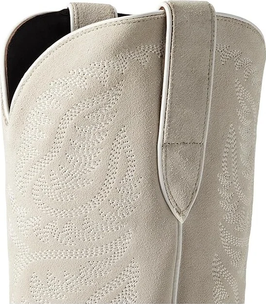 Ariat Laramie StretchFit Western Boot Women's Boots Oyster Suede : 9.5 B - Medium, Leather - Image 2