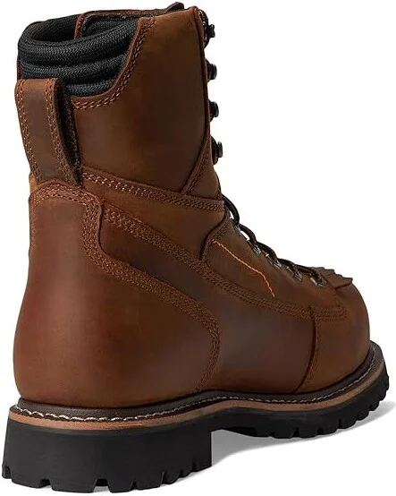 Ariat Longview Shock Shield 8 Waterproof Composite Toe Work Boots Men's Work Boots Copper Brown : 11.5 D - Medium, Leather - Image 4