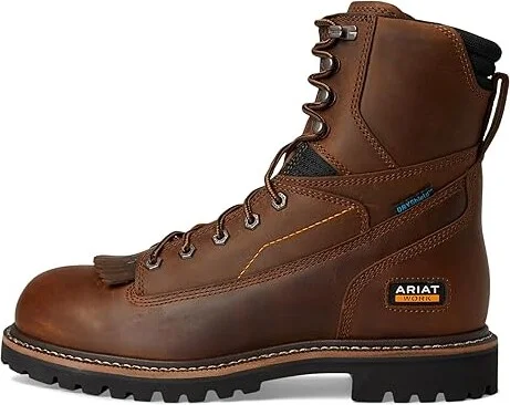 Ariat Longview Shock Shield 8 Waterproof Work Boots Men's Work Boots Copper Brown : 9.5 D - Medium, Leather - Image 6