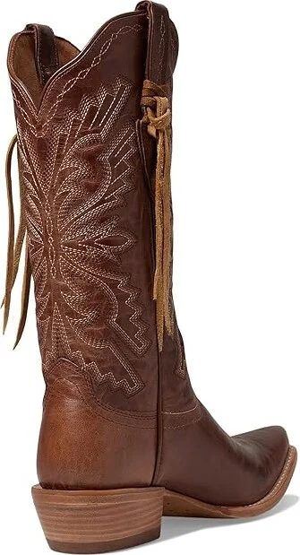 Ariat Martina Western Boot Women's Shoes Ole Tan : 5.5 B - Medium, Leather/Suede - Image 4
