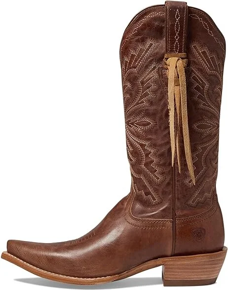 Ariat Martina Western Boot Women's Shoes Ole Tan : 5.5 B - Medium, Leather/Suede - Image 6