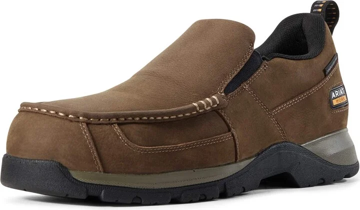 ARIAT Men’s Edge LTE Slip-On SD Composite Toe Work Boot Dark Brown