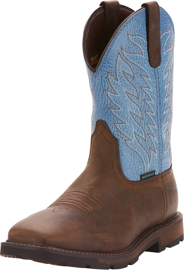 ARIAT Men’s Groundbreaker Wide Square Toe Waterproof Work Boot