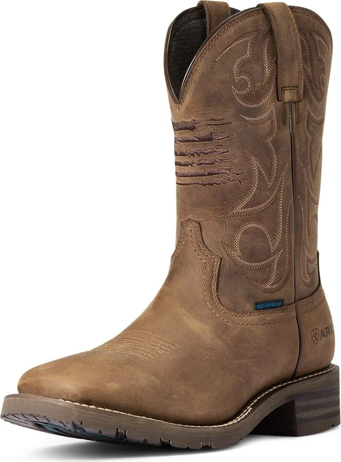 ARIAT Men’s Hybrid Patriot Waterproof Western Boot