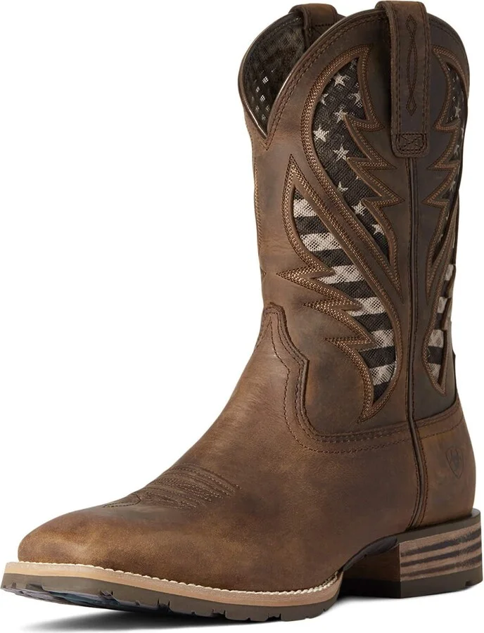 Distressed Brown/America Flag
