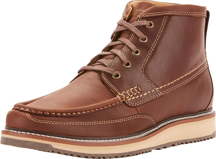 ARIAT Men’s Lookout Boots – Distressed Leather Lace-Up Boot