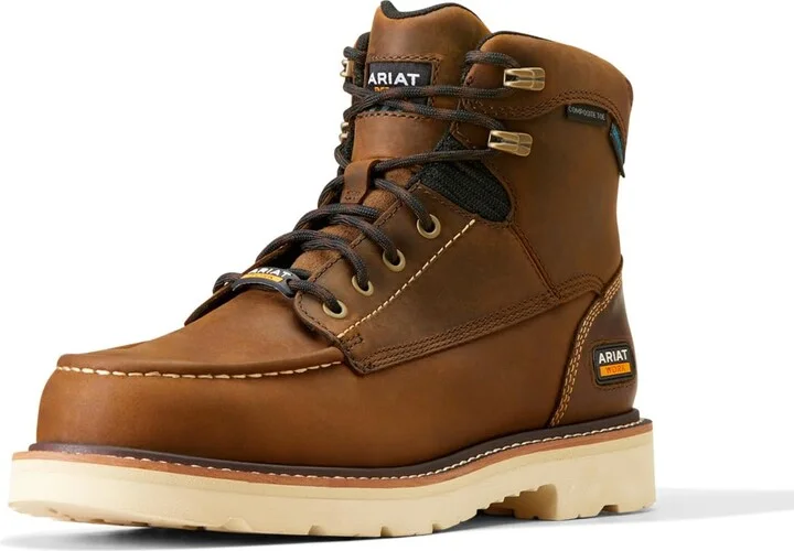ARIAT Men’s Rebar Lift 6” Waterproof Composite Toe Work Boot