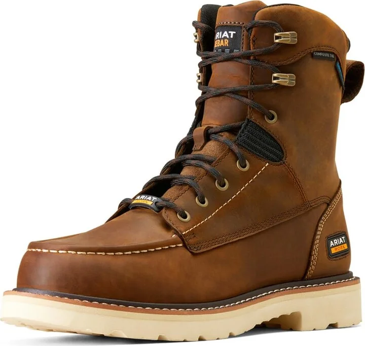 ARIAT Men’s Rebar Lift 8” Waterproof Composite Toe Work Boot
