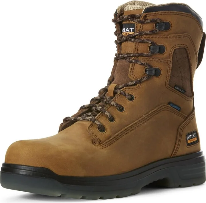 ARIAT Men’s Turbo 8” Waterproof Carbon Toe Work Boot