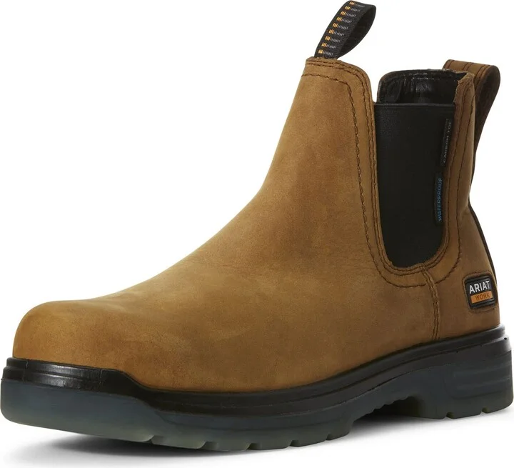 ARIAT Men’s Turbo Chelsea Waterproof Carbon Toe Work Boot