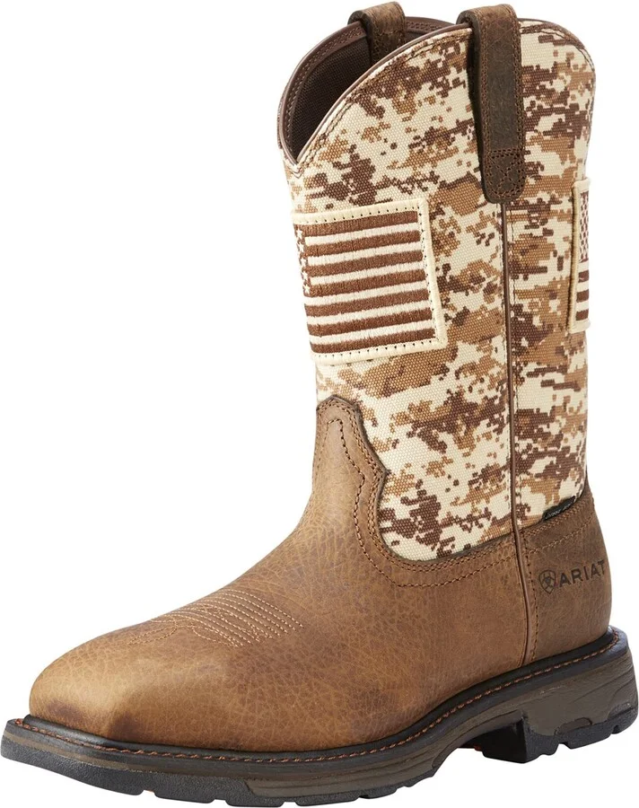 ARIAT Men’s WorkHog Patriot Steel Toe Work Boot