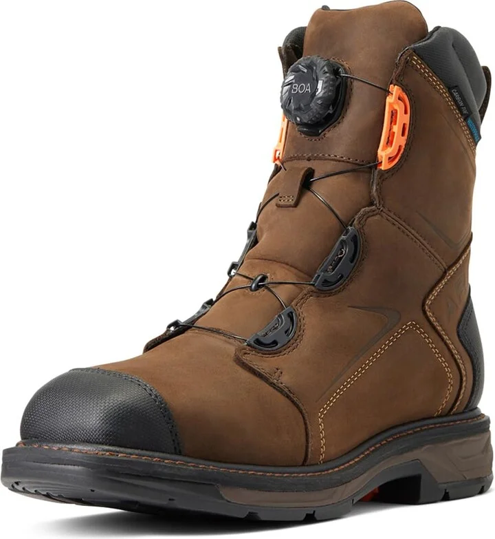 ARIAT Men’s WorkHog XT 8” BOA Waterproof Carbon Toe Work Boot