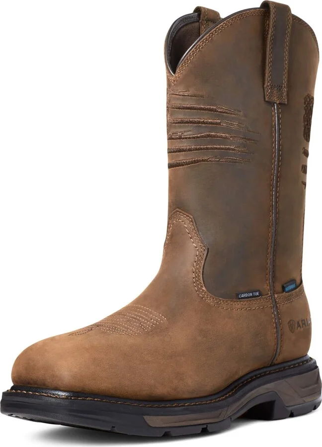 ARIAT Men’s WorkHog XT Patriot Waterproof Carbon Safety Toe Work Boot