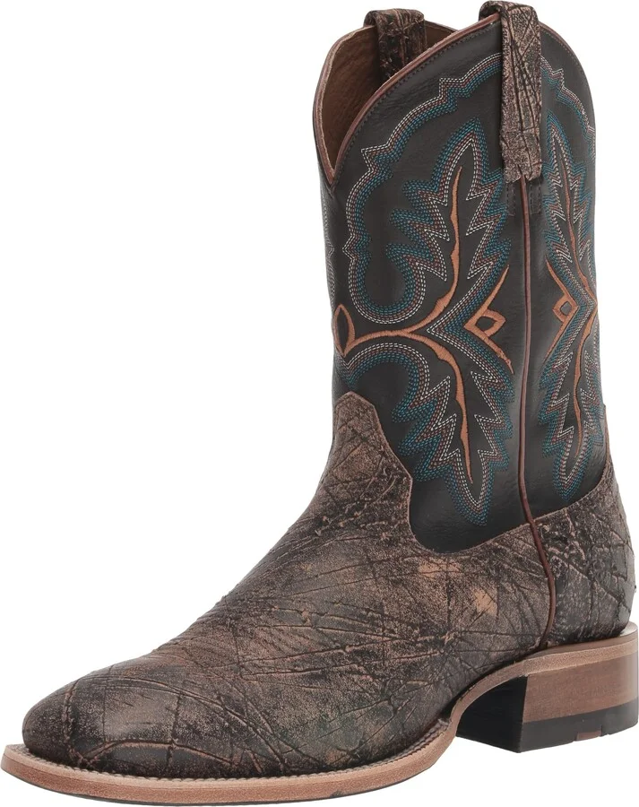 ARIAT Mens Carlsbad Western Boot Adobe Clay/Tack Room Black 10