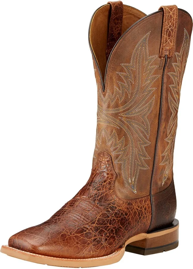 ARIAT Mens Cowhand Western Boot Adobe Clay/Taupe 11.5 Wide