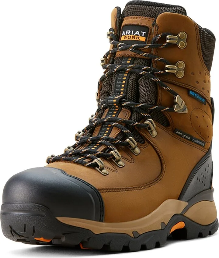 ARIAT Men's Endeavor 8" Waterproof Insulated Carbon Toe Work Boot