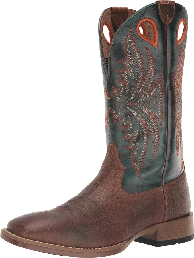 ARIAT Men's Granger Ultra Western Boot - Brown Bark/Sea Green
