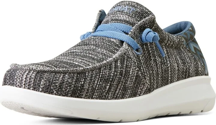Heather Grey/Blue Southwest Print