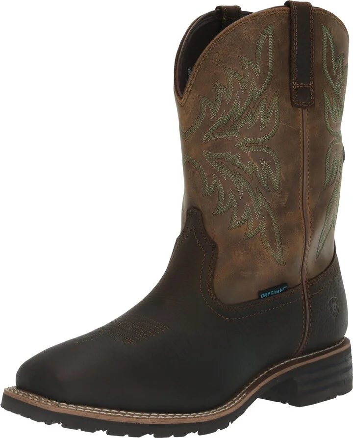 ARIAT Men's Hybrid Rancher BOA Waterproof Western Boot - Acorn Brown/Beduino Brown