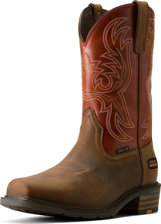 ARIAT Men's Ironside Square Toe Steel Toe Work Boot