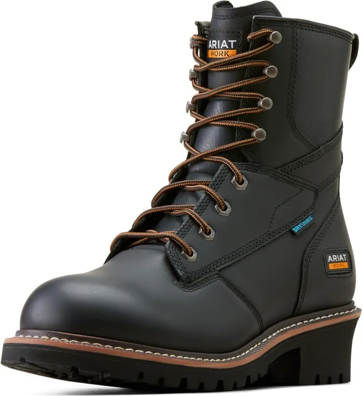ARIAT Men's Logger Shock Shield Waterproof Work Boot