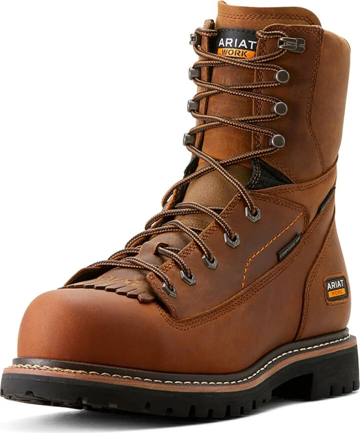 ARIAT Men's Longview Shock Shield 8" Waterproof Composite Toe Work Boot