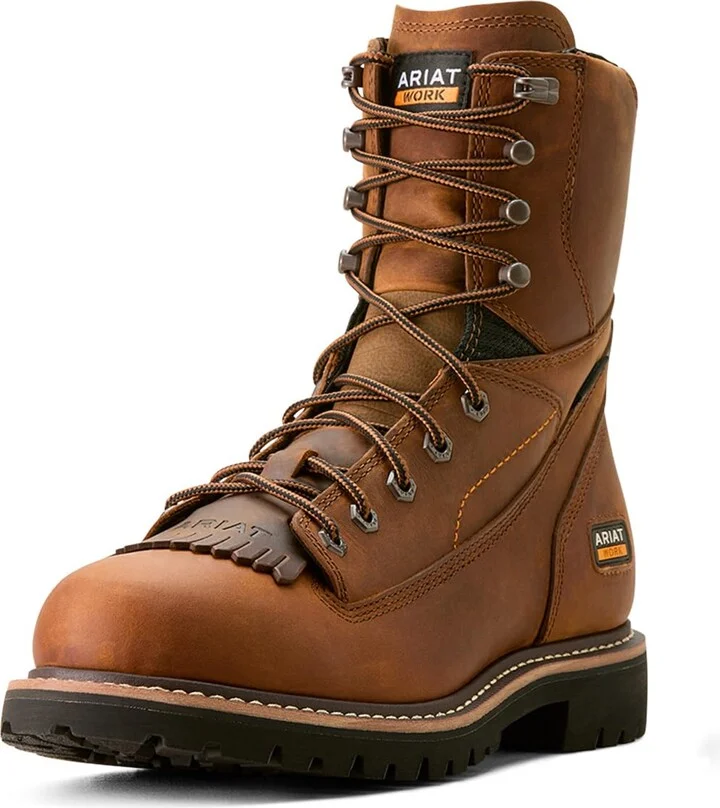 ARIAT Men's Longview Shock Shield 8" Waterproof Work Boot