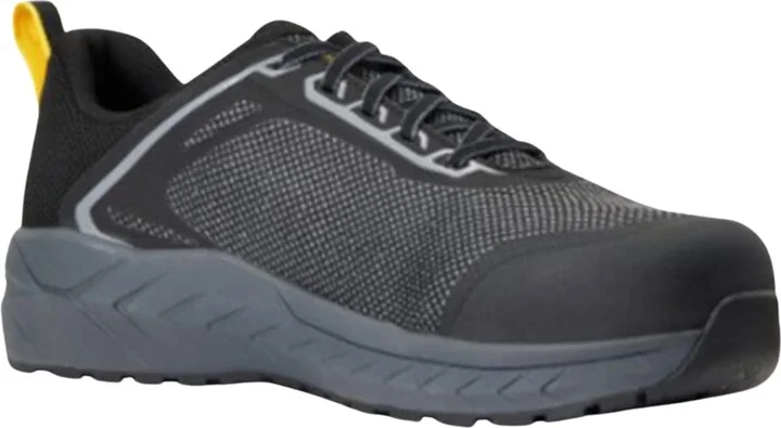 ARIAT Mens Outpace™ SD Composite Toe Safety Shoe Charcoal/Blazing Yellow 8.5 Wide