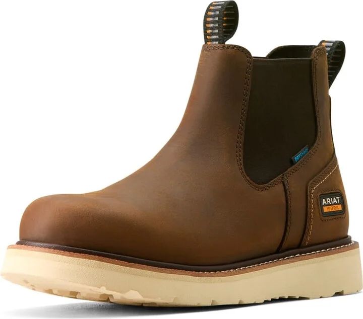 ARIAT Men's Rebar Wedge Chelsea Waterproof Work Boot