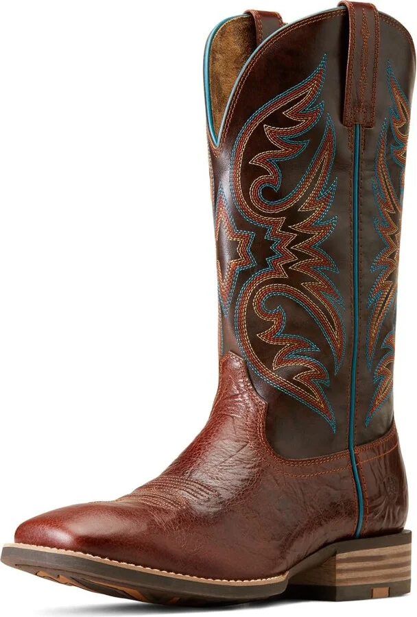 ARIAT Men's Ricochet Western Boot - Gingersnap/Marble Brown