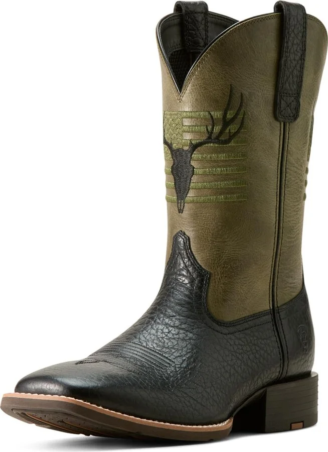 ARIAT Men's Sport Antlers Cowboy Boot