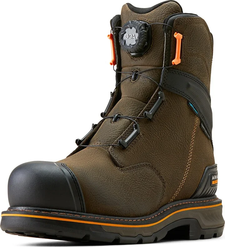 ARIAT Men's Stump Jumper 8" BOA Waterproof Composite Toe Work Boot