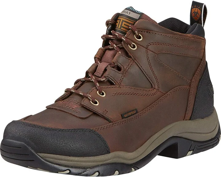 ARIAT Mens Terrain Waterproof â€“ Menâ€™s Leather Waterproof Outdoor Hiking Boot