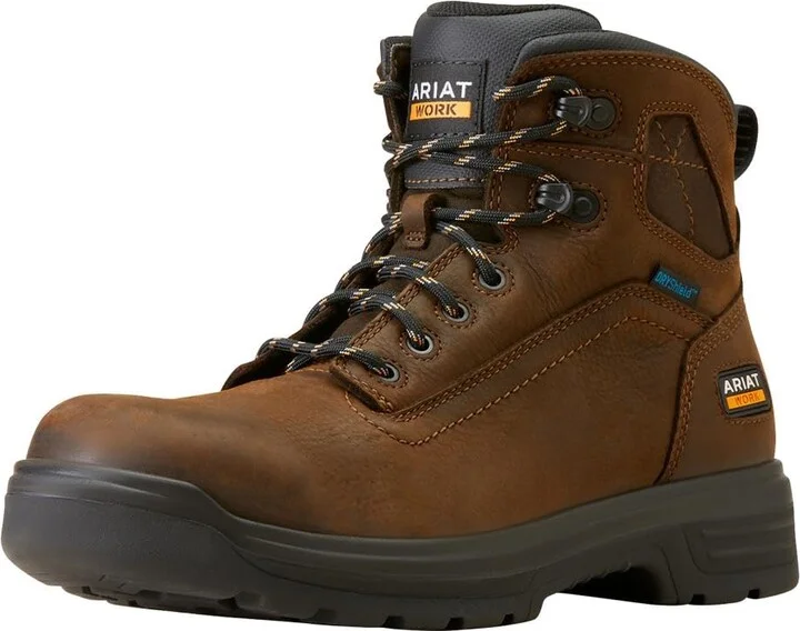 ARIAT Men's Turbo 6" Waterproof Work Boot - Rich Brown